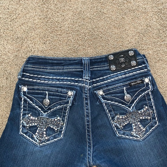 Girls Miss Me Boot Cut Jeans Size